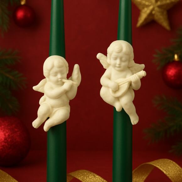 Partylite Cherub Candle Followers (1998--VINTAGE IN BOX!) - Picture 7 of 7